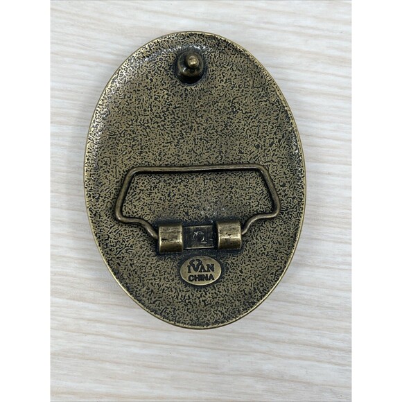 Womens Western Colorful Belt Buckle Faith Flowers Bling Star Heart Bronze Color - Picture 4 of 6